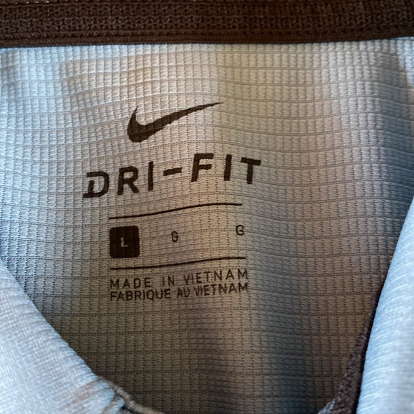 Light Blue Nike Dri-Fit Golf Shirt - Picture 4 of 4